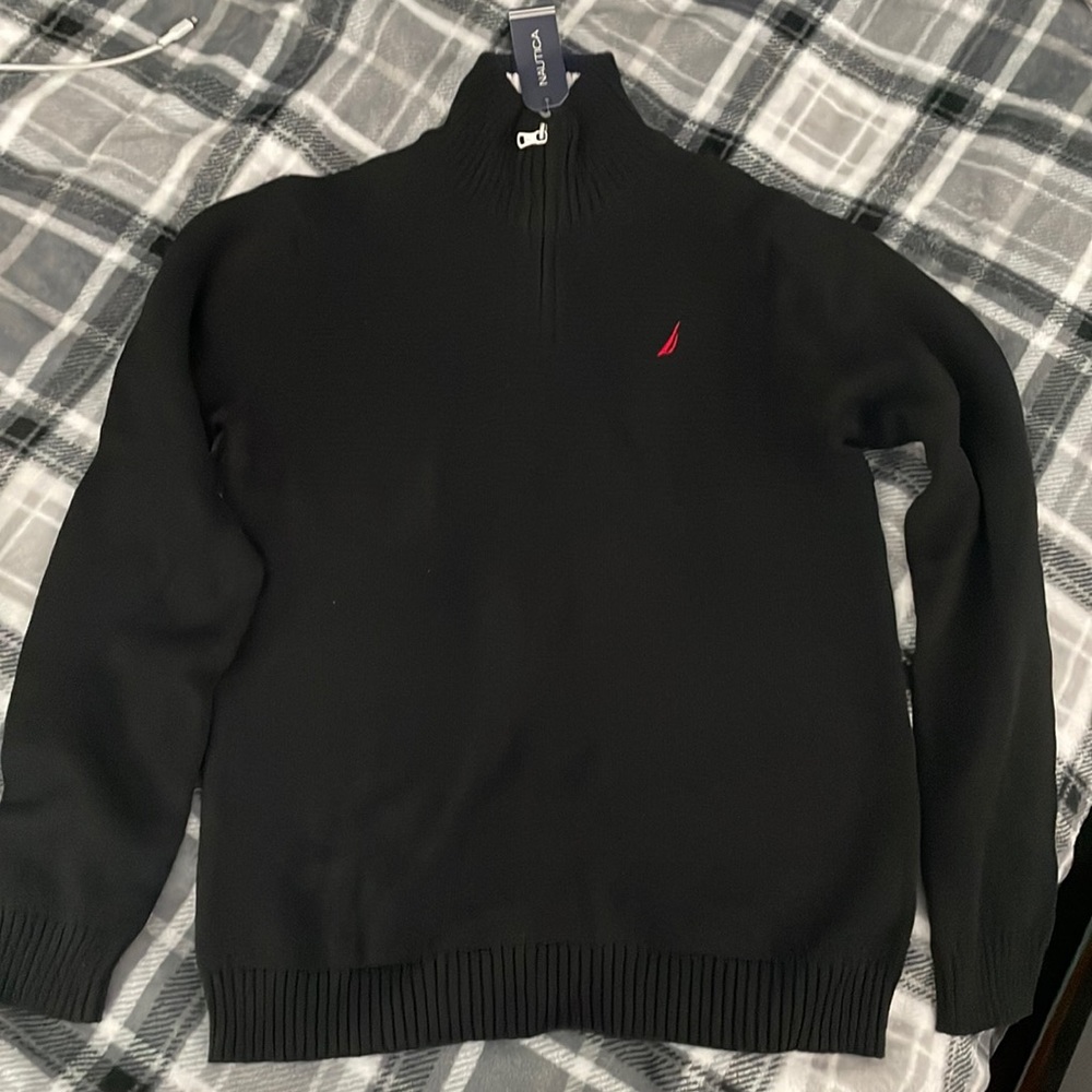 nautica xl boys sweater, color is black, brand new never worn with tag